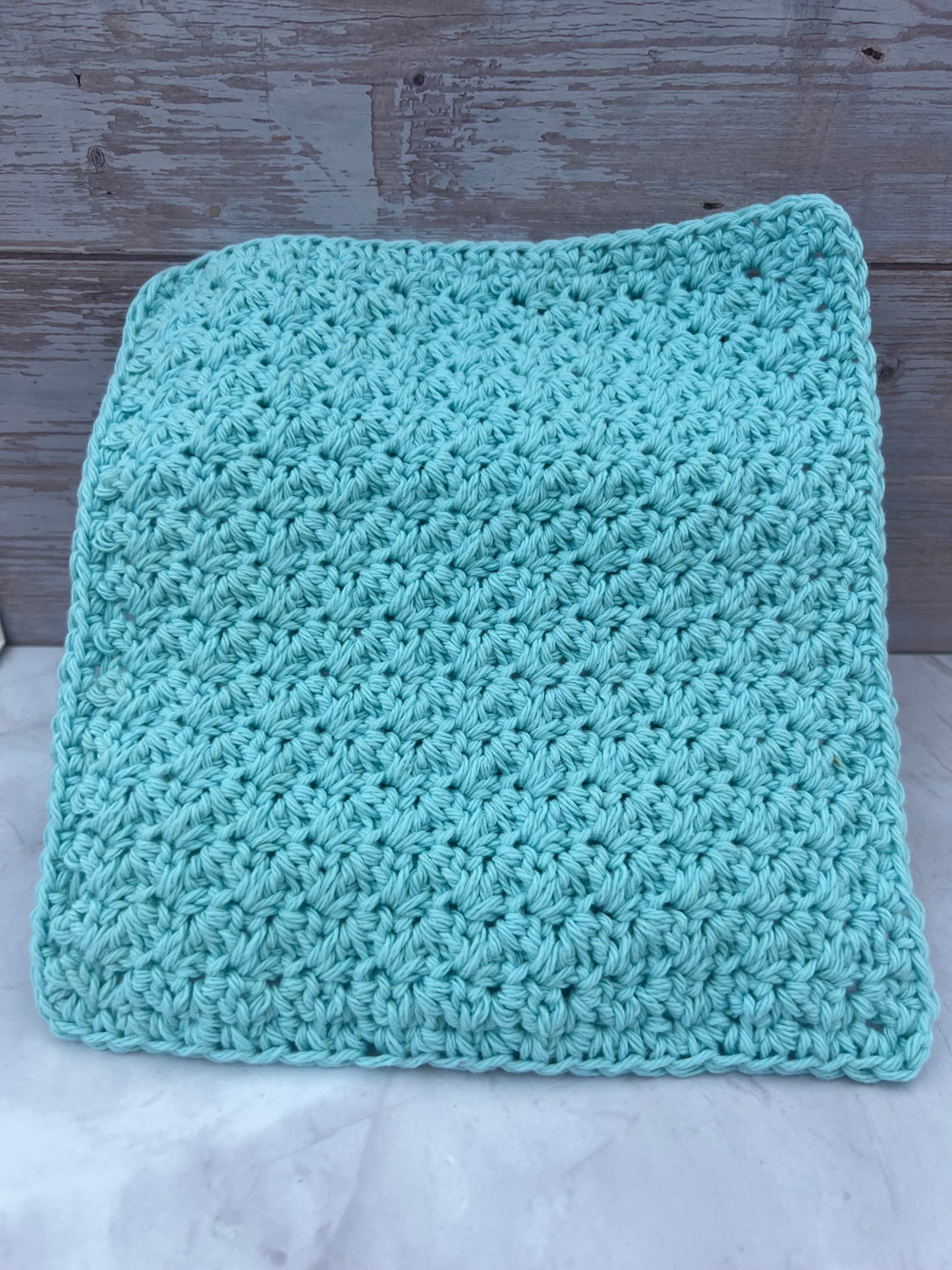 Cotton Dish Cloth - Aqua