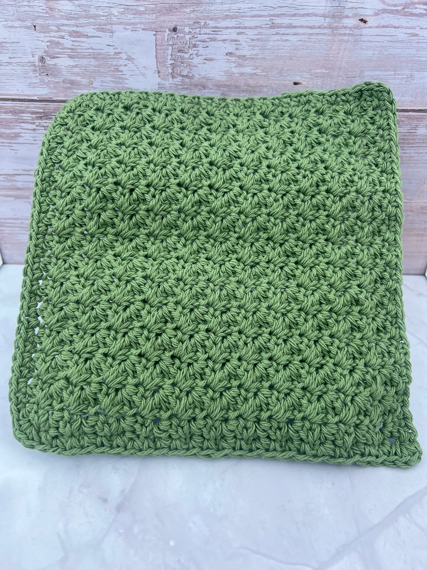 Cotton Dish Cloth - Country Green