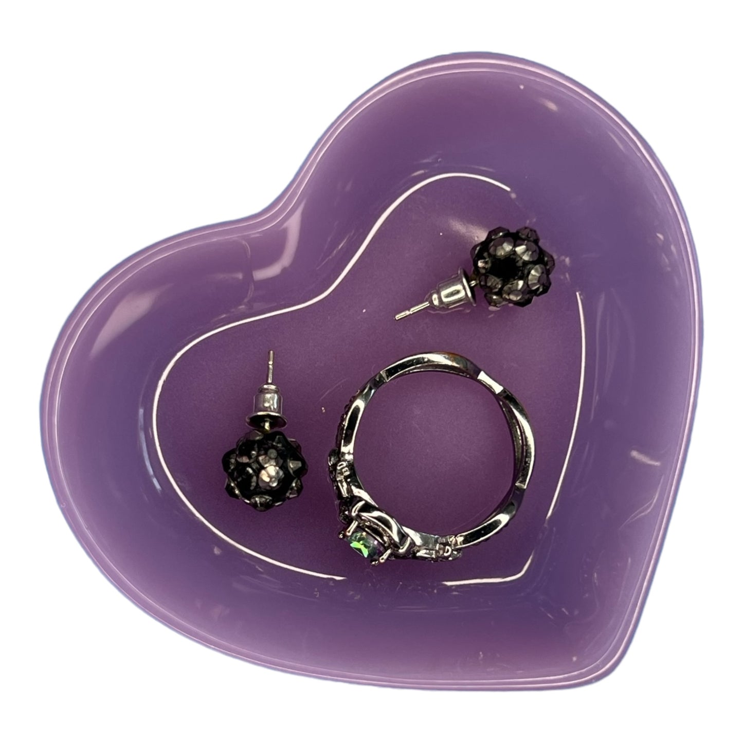 Heart Trinket Tray - Light Purple
