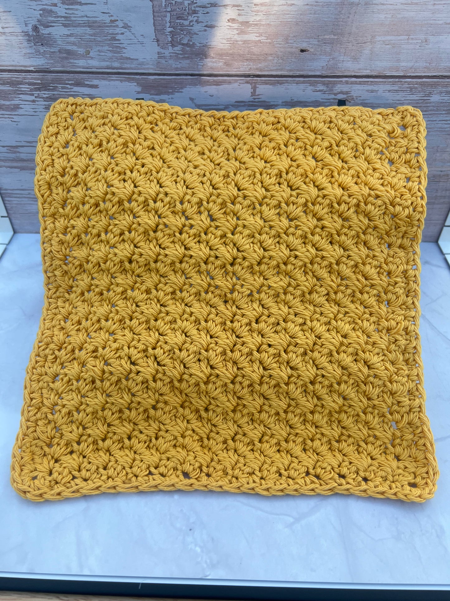 Cotton Dish Cloth - Mustard