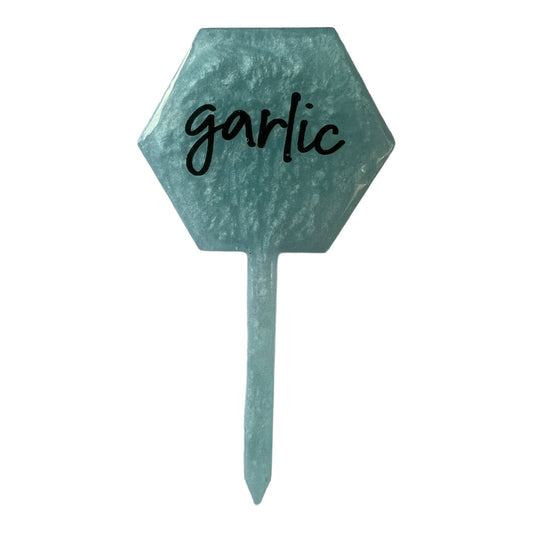 Resin Plant Label - Garlic