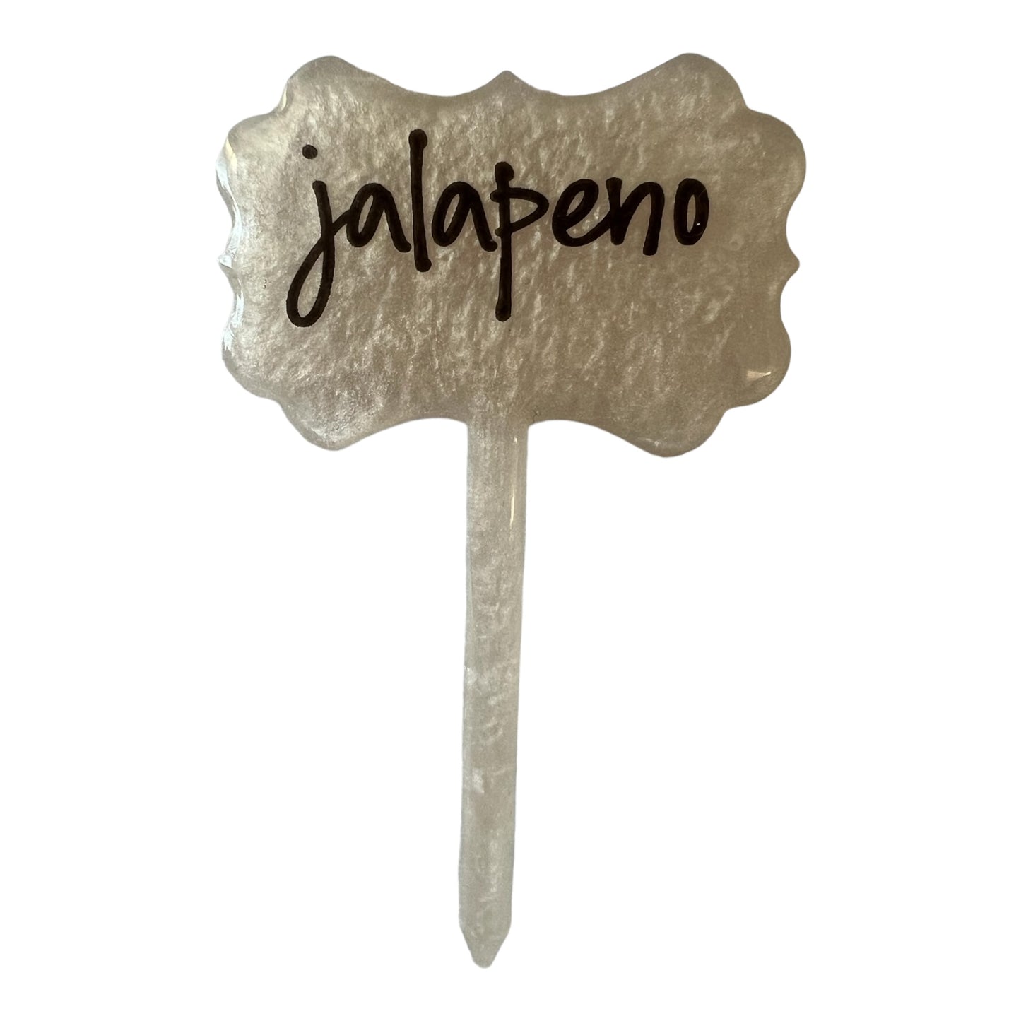 Resin Plant Label - Jalapeno