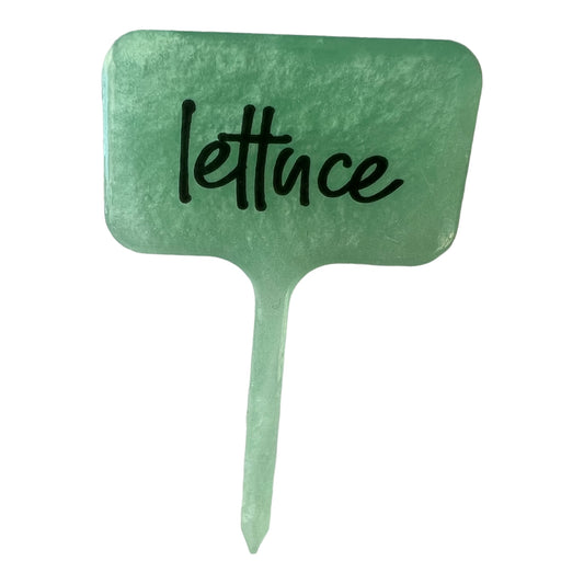 Resin Plant Label - Lettuce