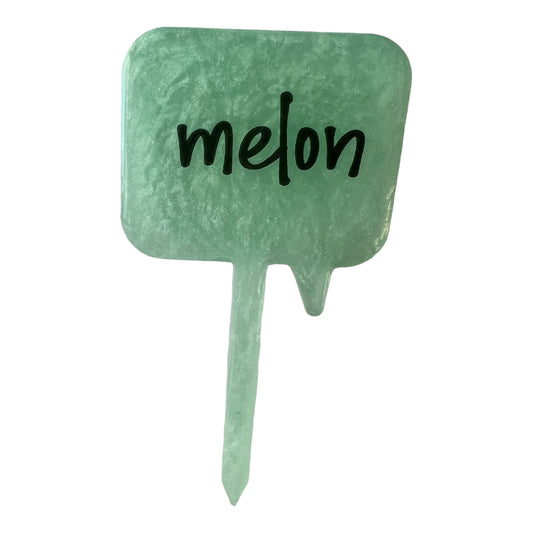 Resin Plant Label - Melon