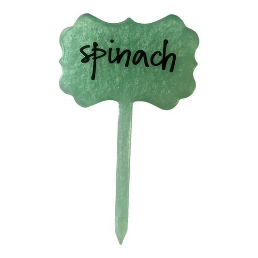 Resin Plant Label - Spinach