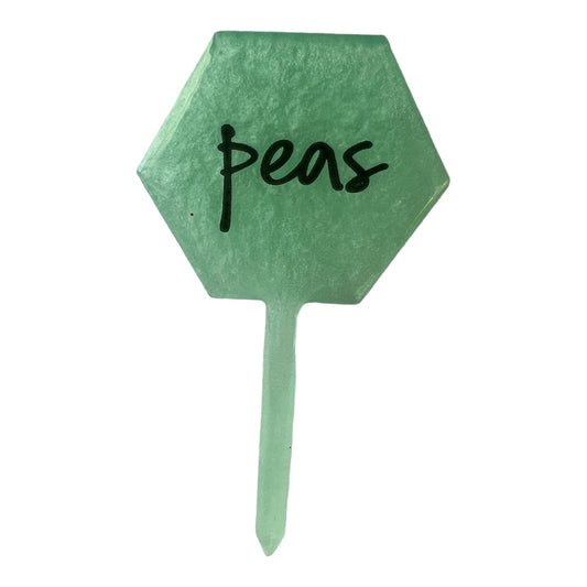 Resin Plant Label - Peas