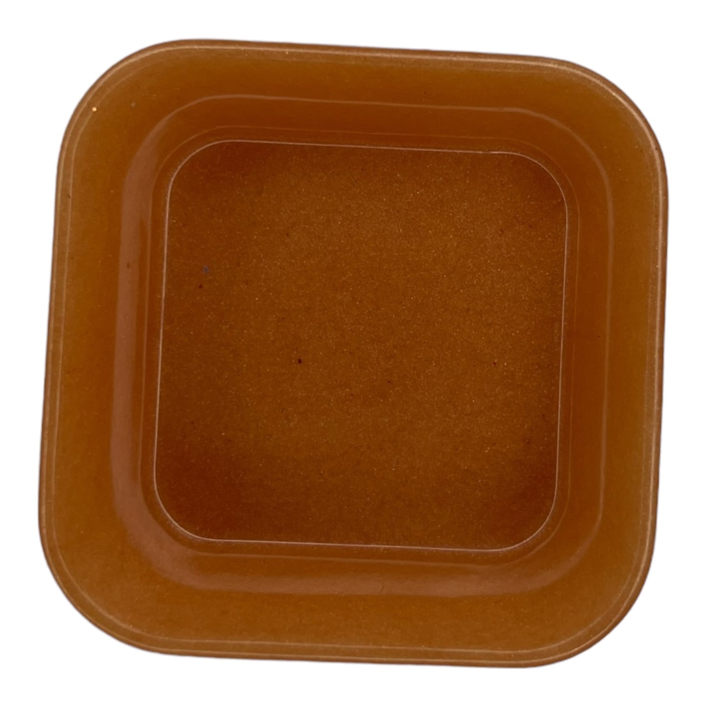 Square Trinket Tray - Orange Shimmer