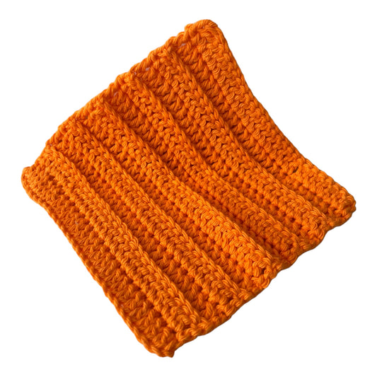 Cotton Dish Cloth - Orange