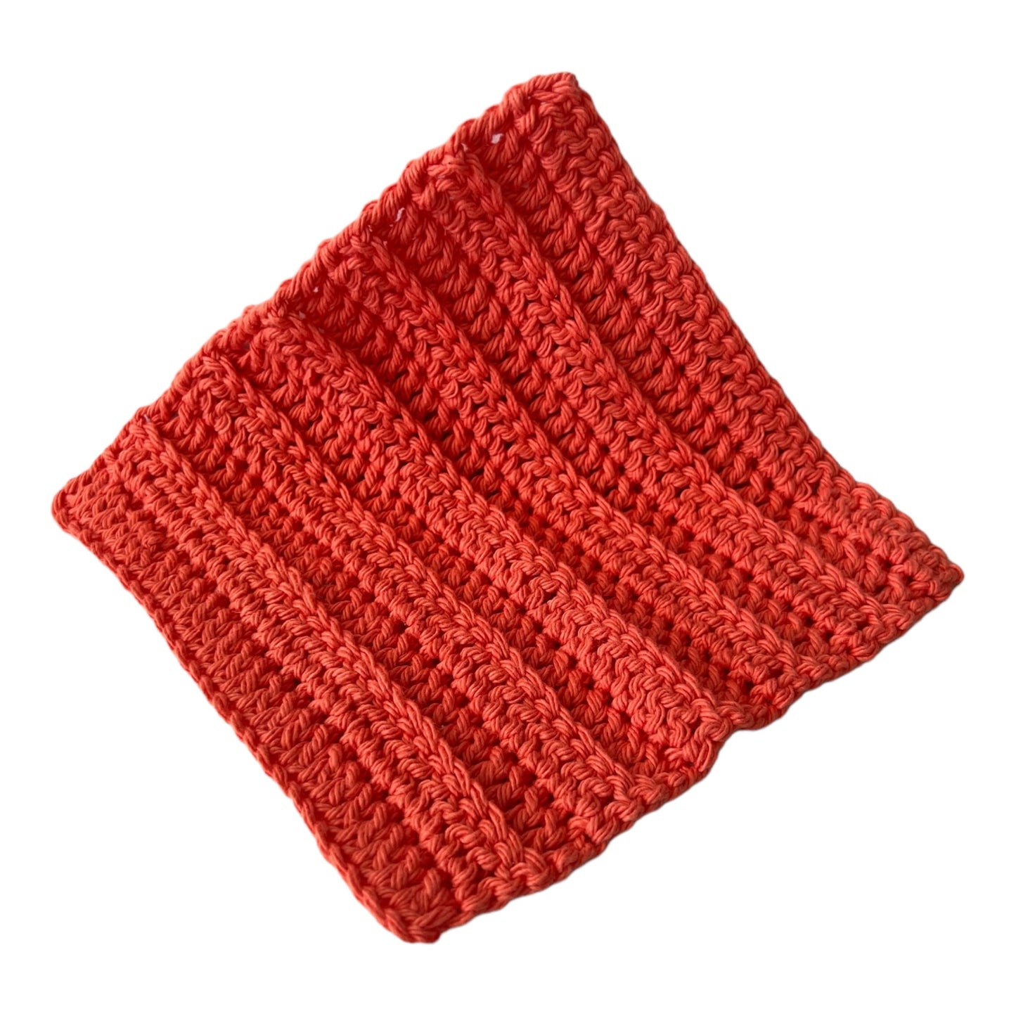 Cotton Dish Cloth - Coral